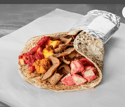 Four meat kebab