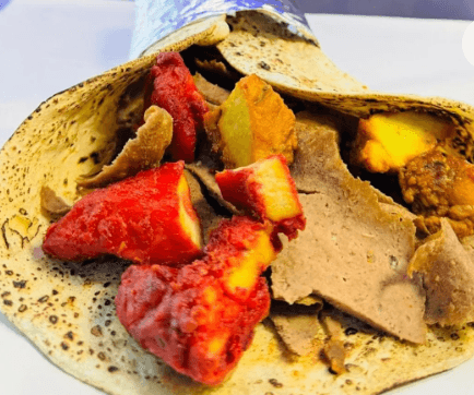Triple meat kebab